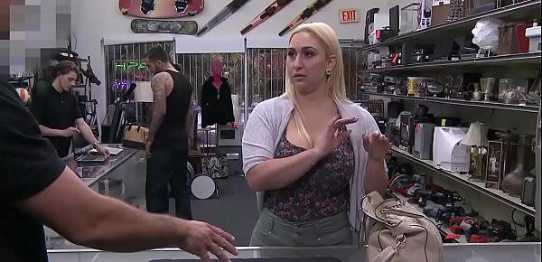  Big ass blonde Nina Kay pawns a gun - XXX Pawn